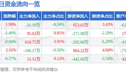华纺股份(600448)9月15日主力资金净卖出31.10万元