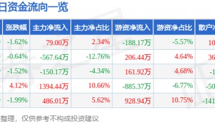 股票行情快报:学大教育(000526)3月28日主力资金净买入79.00万元
