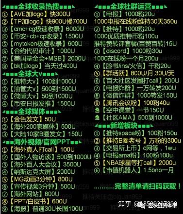 币圈媒体价格表(币圈平台每日播报) 币圈媒体价格表(币圈平台每日播报)